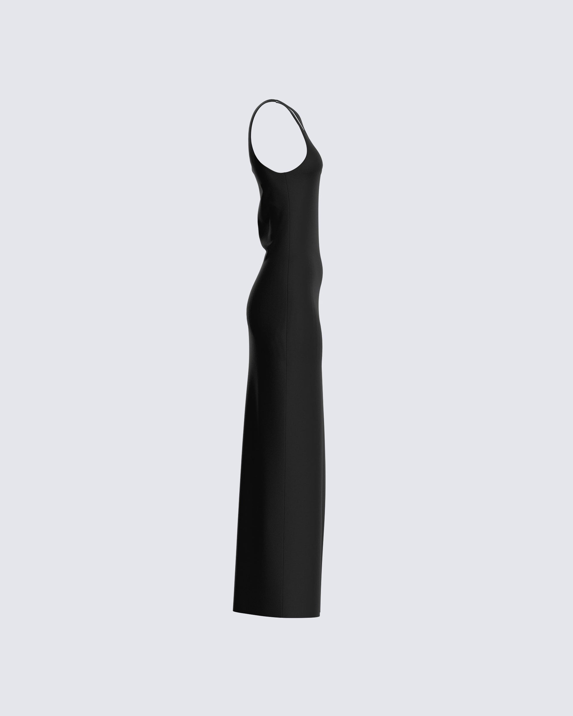 Black One Shoulder Maxi Dress - Cutout Formal Gown M Black One Shoulder Maxi Dress - Cutout Formal Gown M