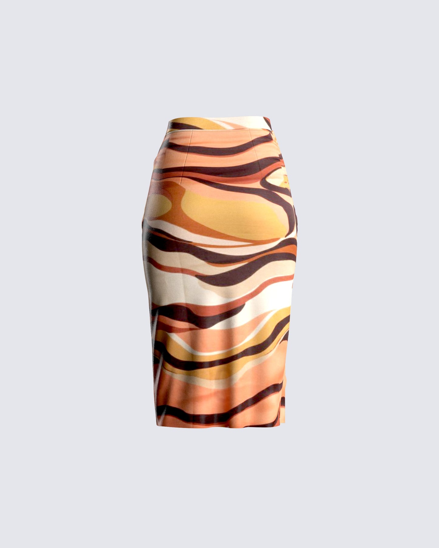 Coen Abstract Print Midi Skirt