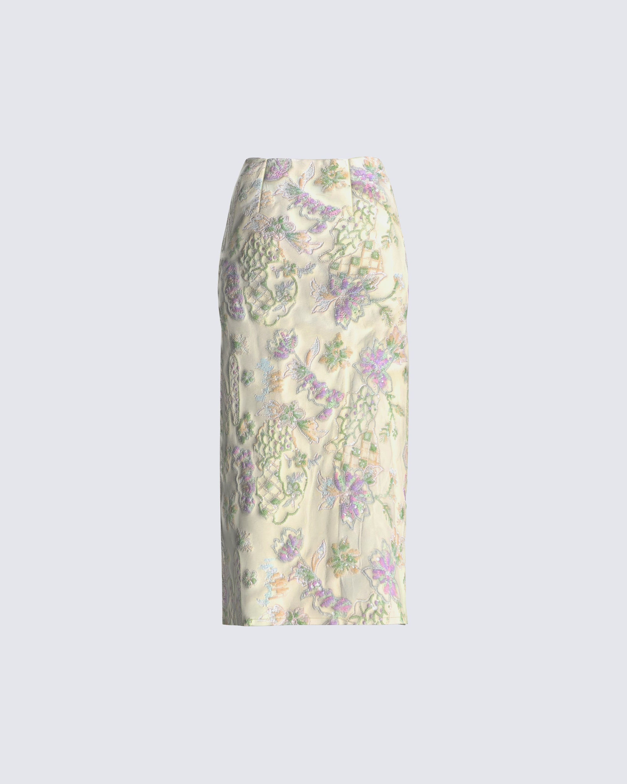 Lennon Floral Sequin Maxi Skirt