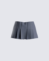 Metin Charcoal Mini Skirt – FINESSE