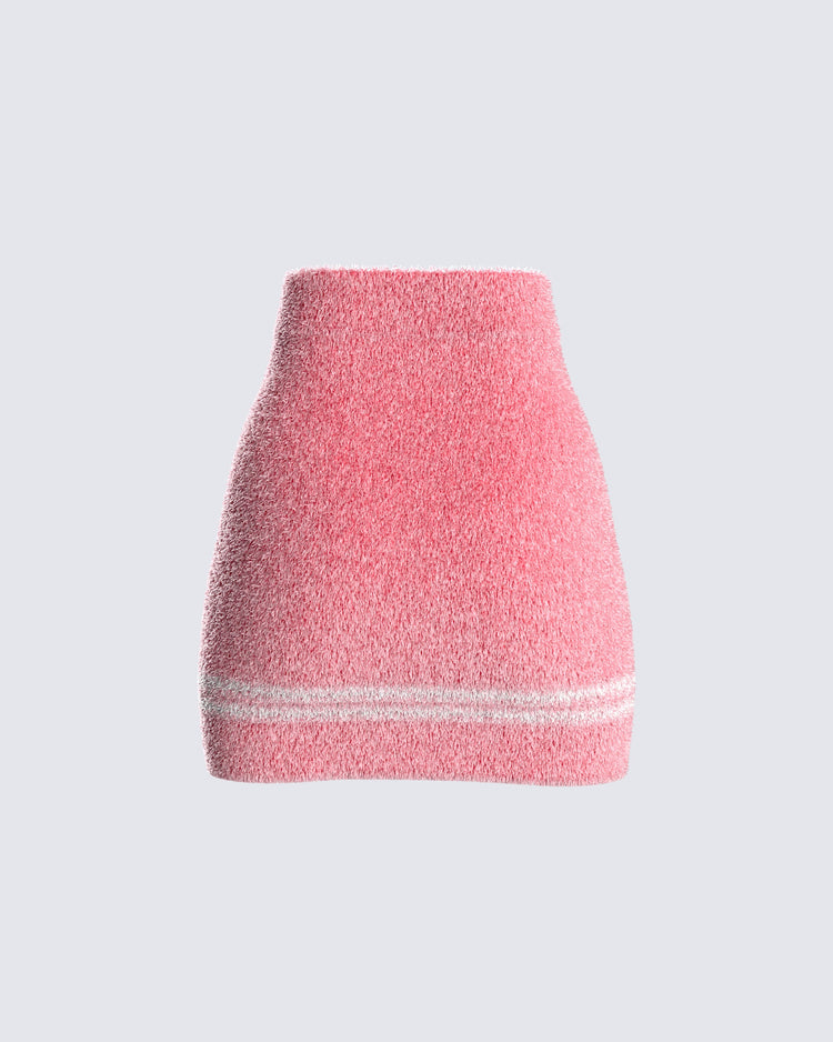 Joss Knit Button Front Mini Skirt