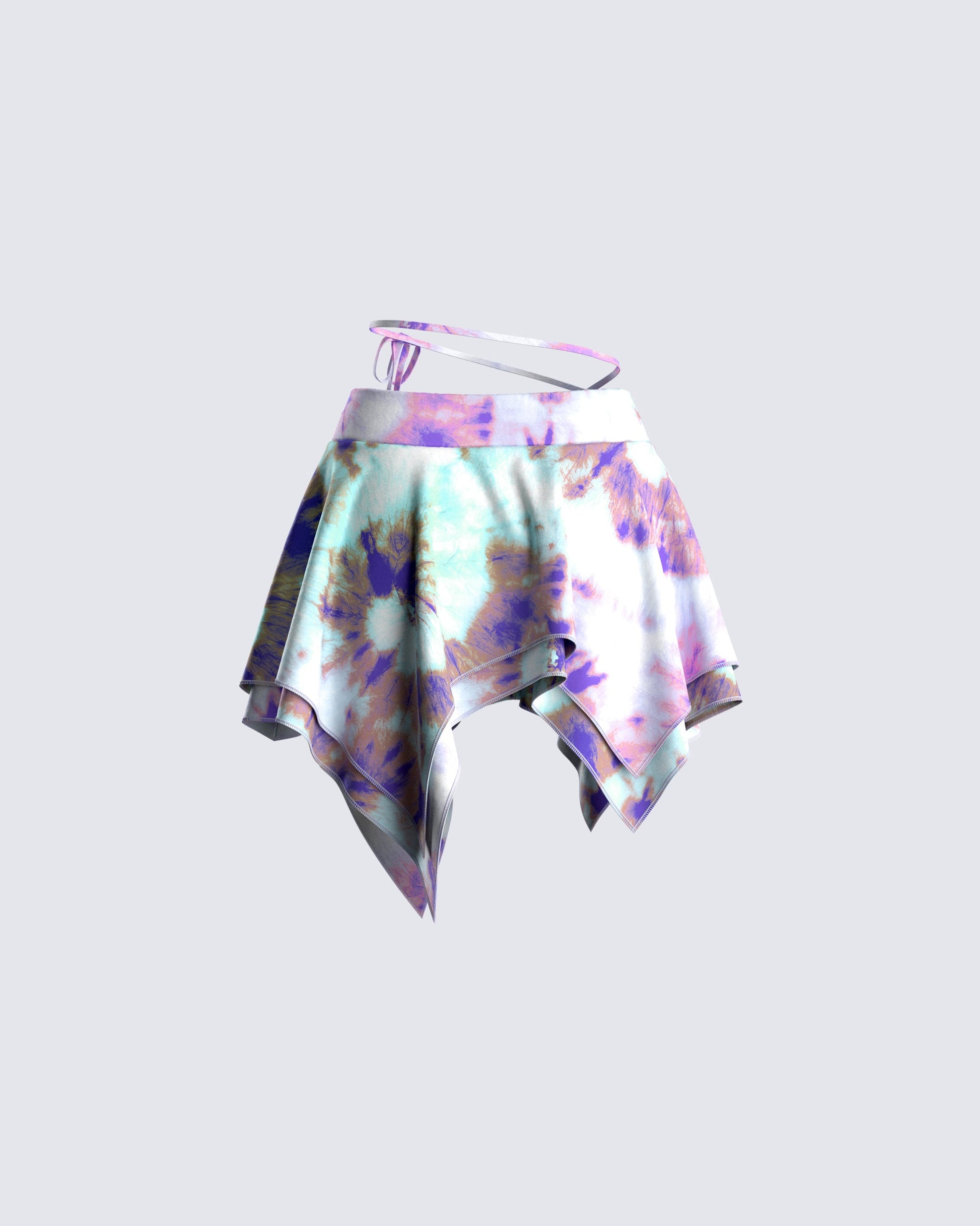 Kadence Tie Dye Print Skirt