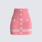 Joss Knit Button Front Mini Skirt