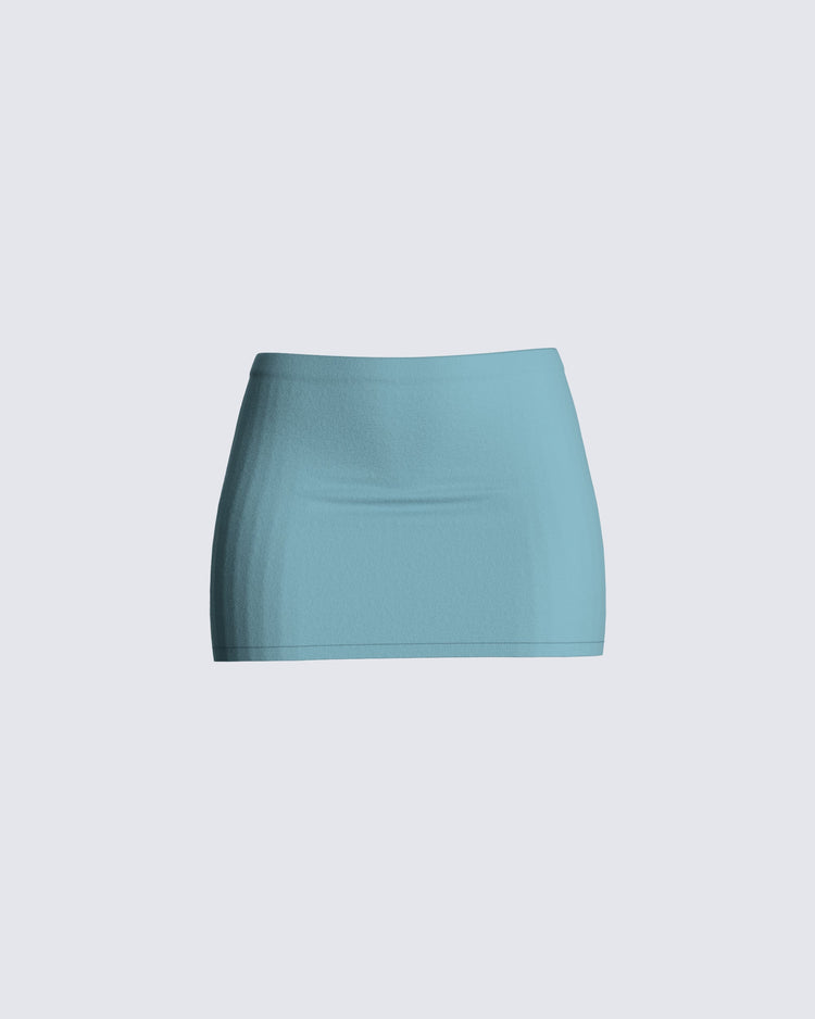 Jones Blue Mini Skirt
