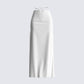Etta White Ruched Back Skirt