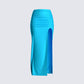 Annalise Blue Maxi Skirt
