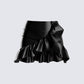 Lexi Black Vegan Leather Skirt