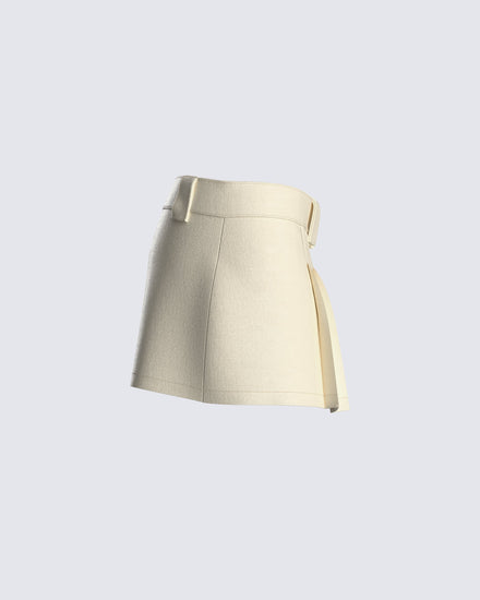 Blake Twill Micro Mini Skirt