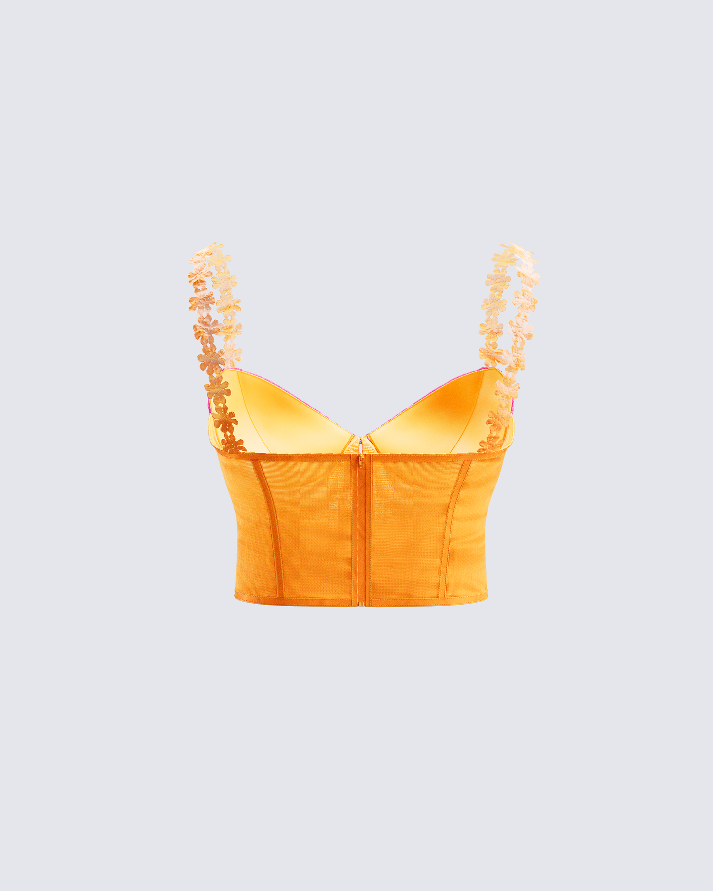 Bonnie Orange Corset Top