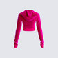 Alessa Pink Velvet Jacket
