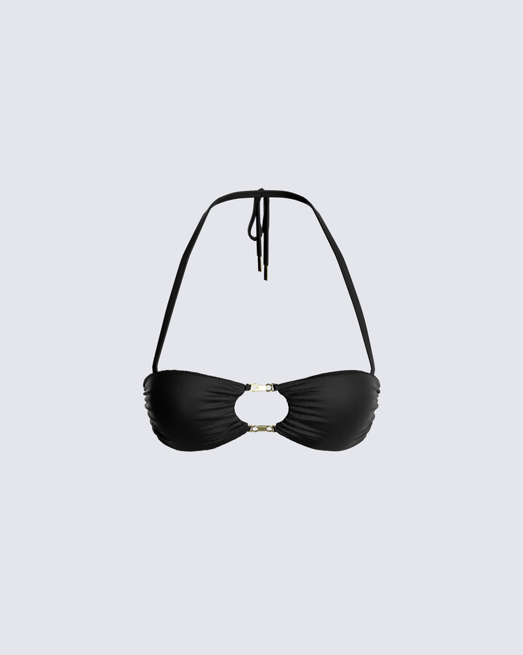 Monique Black Bikini Top