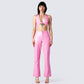 Melanie Pink Halter Top