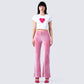 Eliana Pink Flared Pant