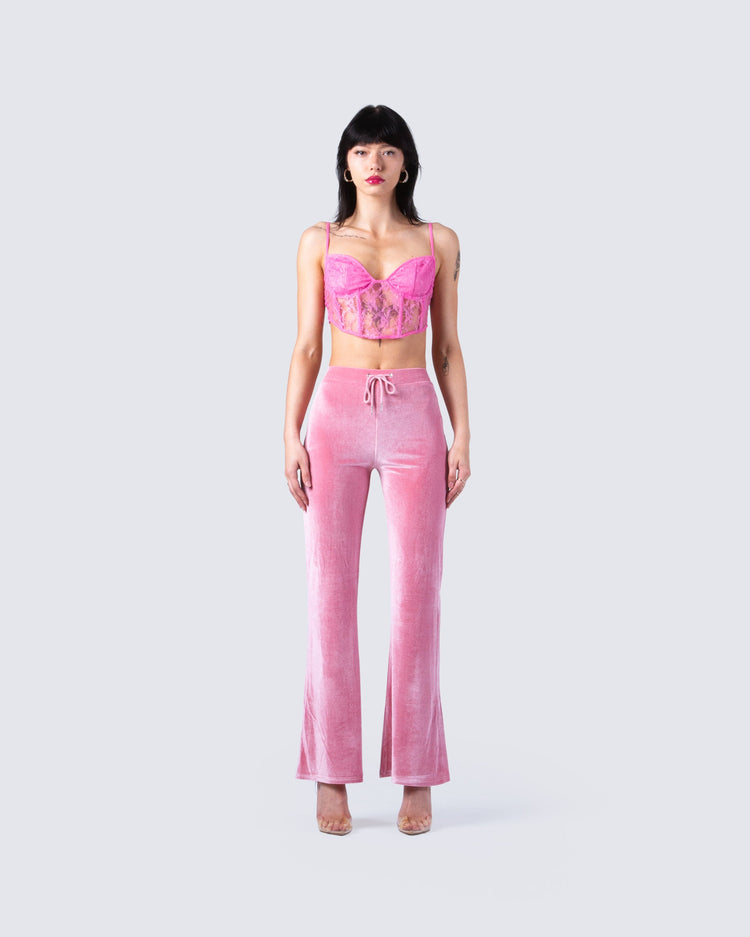 Abigail Pink Corset Top