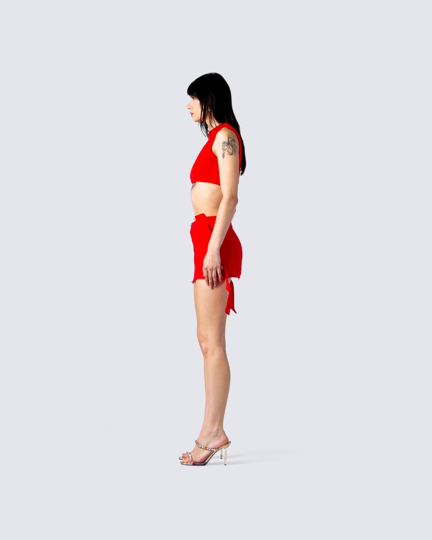 Brielle Red Mini Skirt