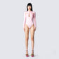 Chelsea Pink Twist Bodysuit
