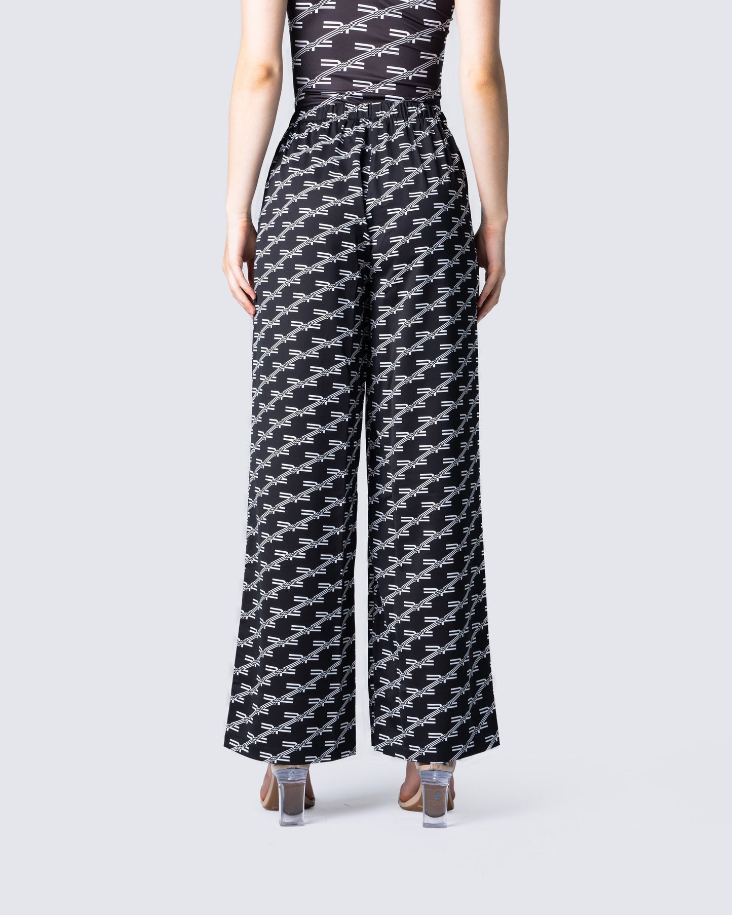 Joy Logo Print High Waist Pant