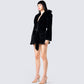 Victoria Black Fur Coat