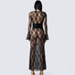 Lilith Black Lace Maxi Dress