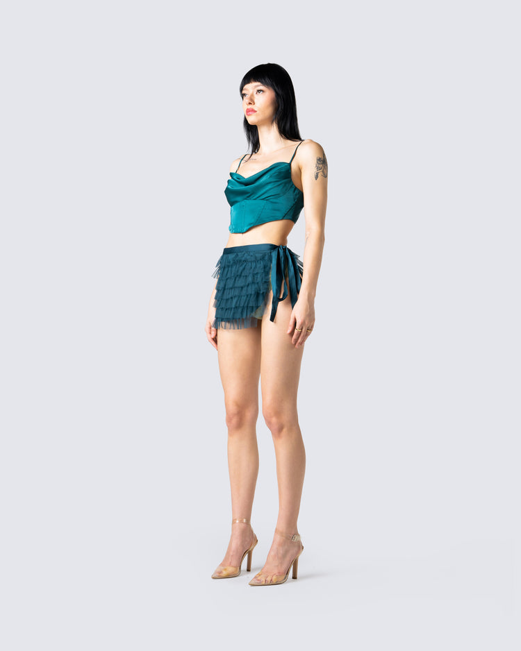 Merrick Emerald Corset Top