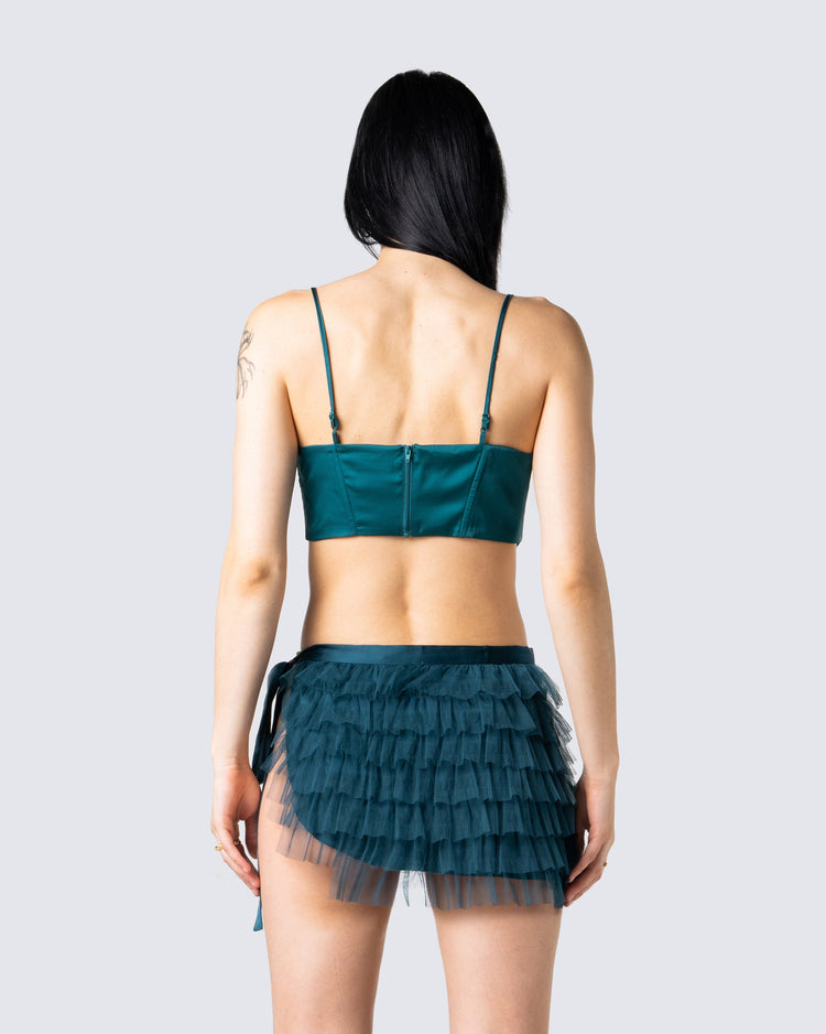 Merrick Emerald Corset Top