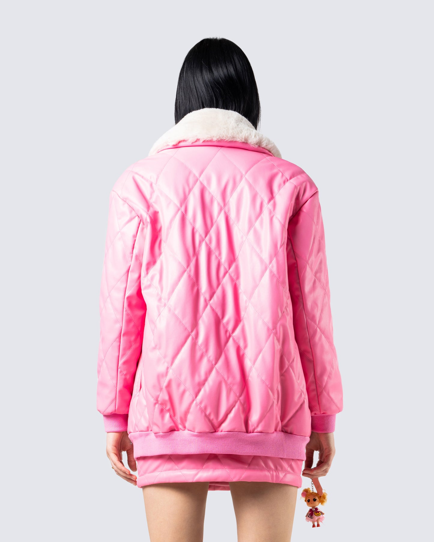 Jenna Pink Quilted Jacket