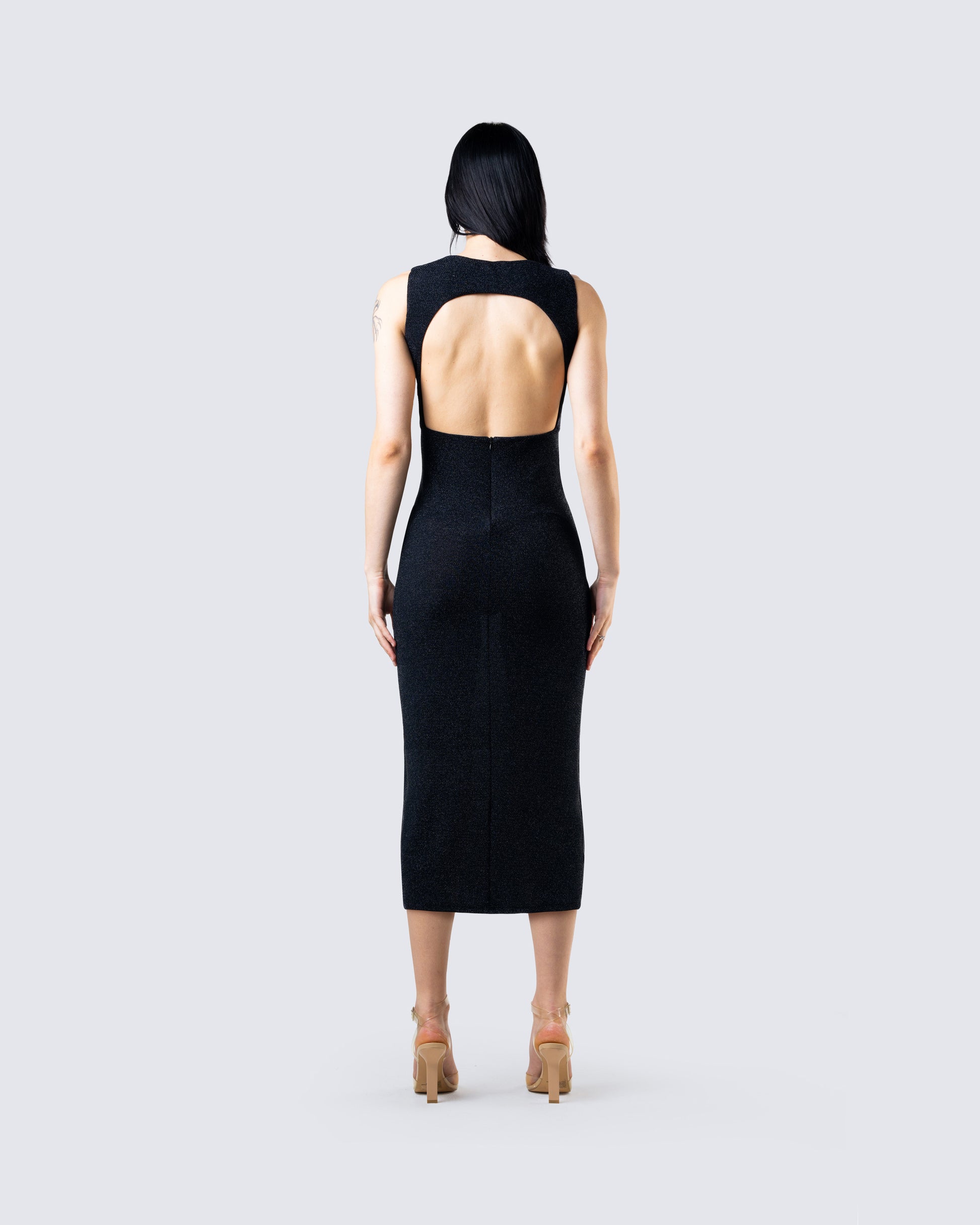 black shimmer party dress Prom Dress | Formal Dress | Maxi Dress | Black Prom Gown | Black | 14 | Zaphira Strapless Glitter Maxi Dress - Black
