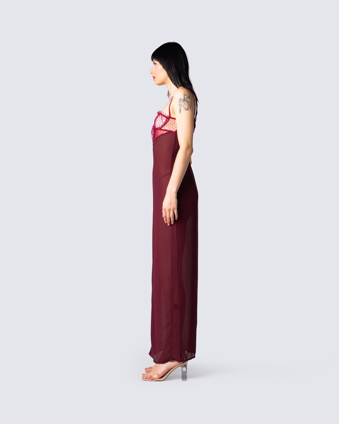 Greta Red Corset Gown