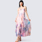 Aurora Abstract Print Gown