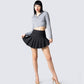 Addler Black Pleated Mini Skirt