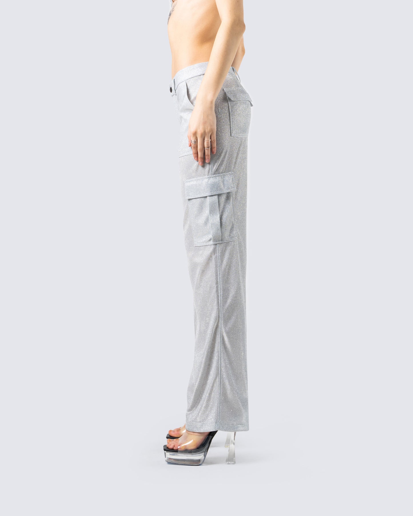 Harley Silver Shimmer Cargo Pant