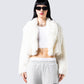 Estella Ivory Vegan Fur Coat