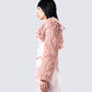 Edith Pink Vegan Fur Shrug Jacket