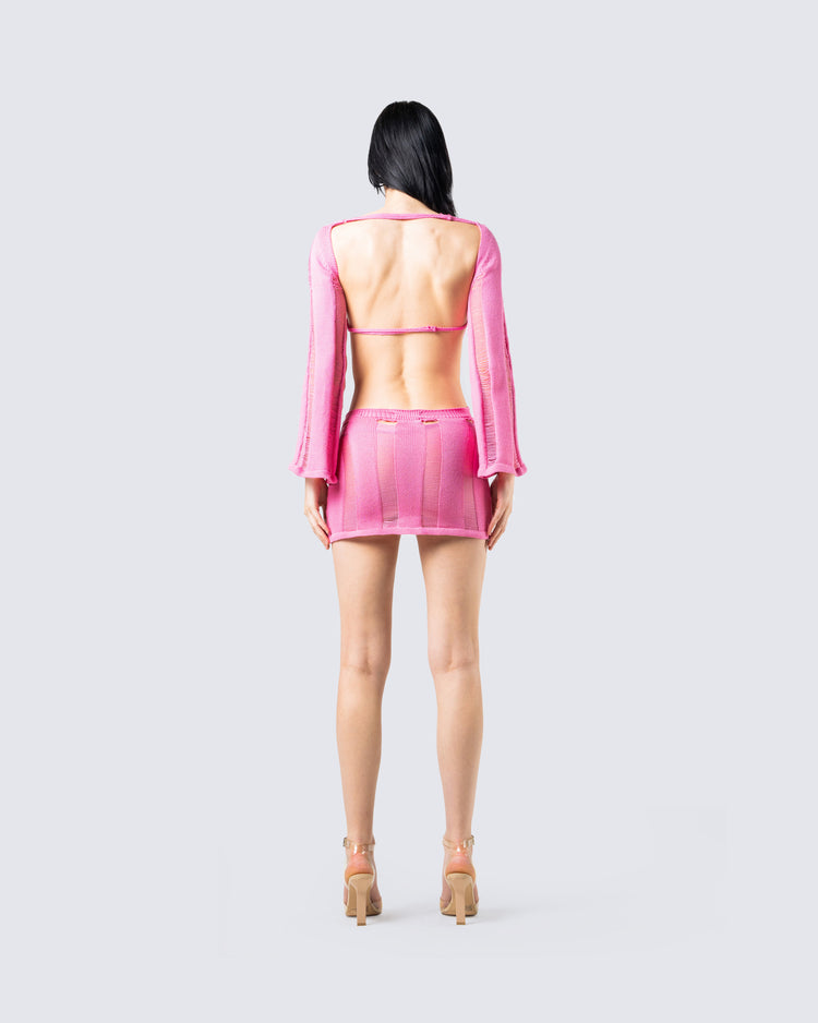Mindy Pink Mini Dress