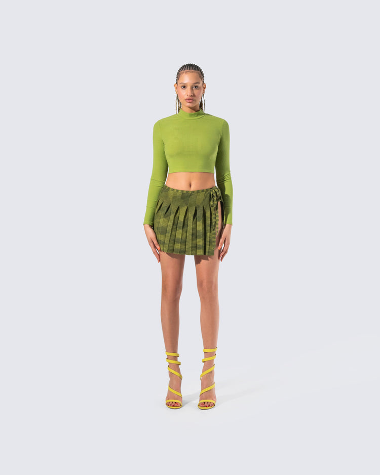 Adin Long Sleeve Crop Top