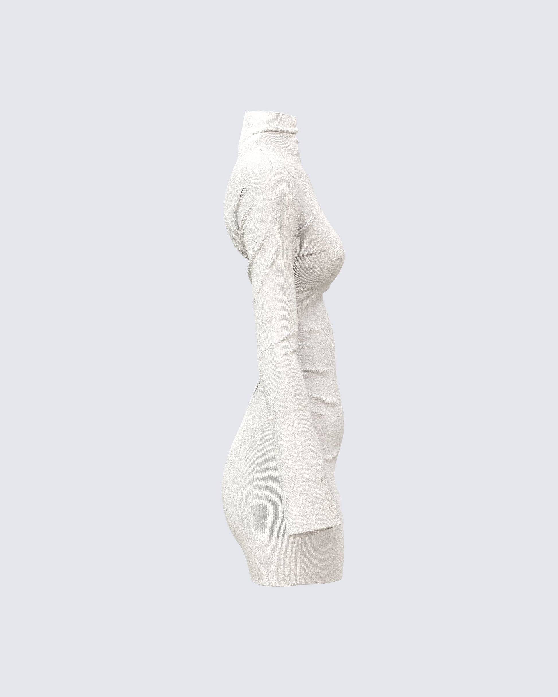 white turtleneck bodycon dress Aloruh Elegant White Autumn Brunch Sleeveless Turtleneck Bodycon Maxi Sweater Dress For Women,Minimalist Highneck High-Low Hem Commuting Outgoing Dress