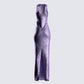 Elsa Lilac Sequin Sleeveless Gown