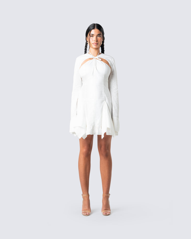 Giselle White Dress & Shrug