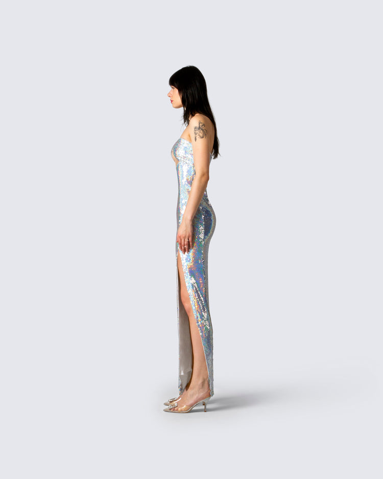 Alexi Multi Sequin Gown