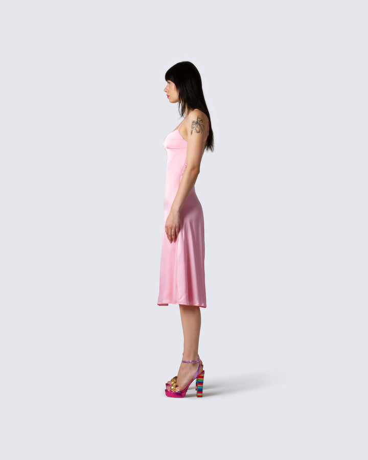 Women's midi dress alternate angle – FINESSE