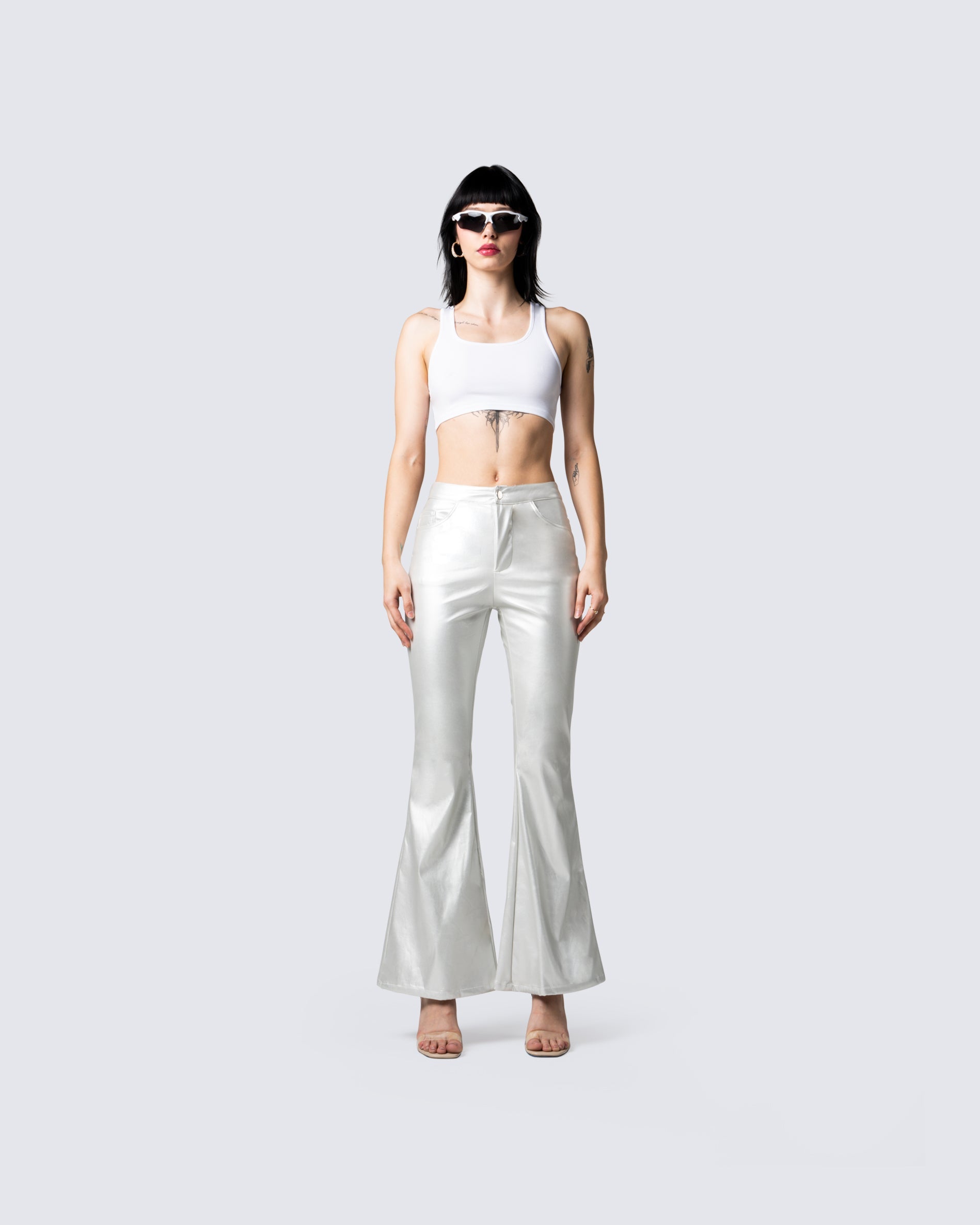 Kelly Silver Flared Pant – FINESSE