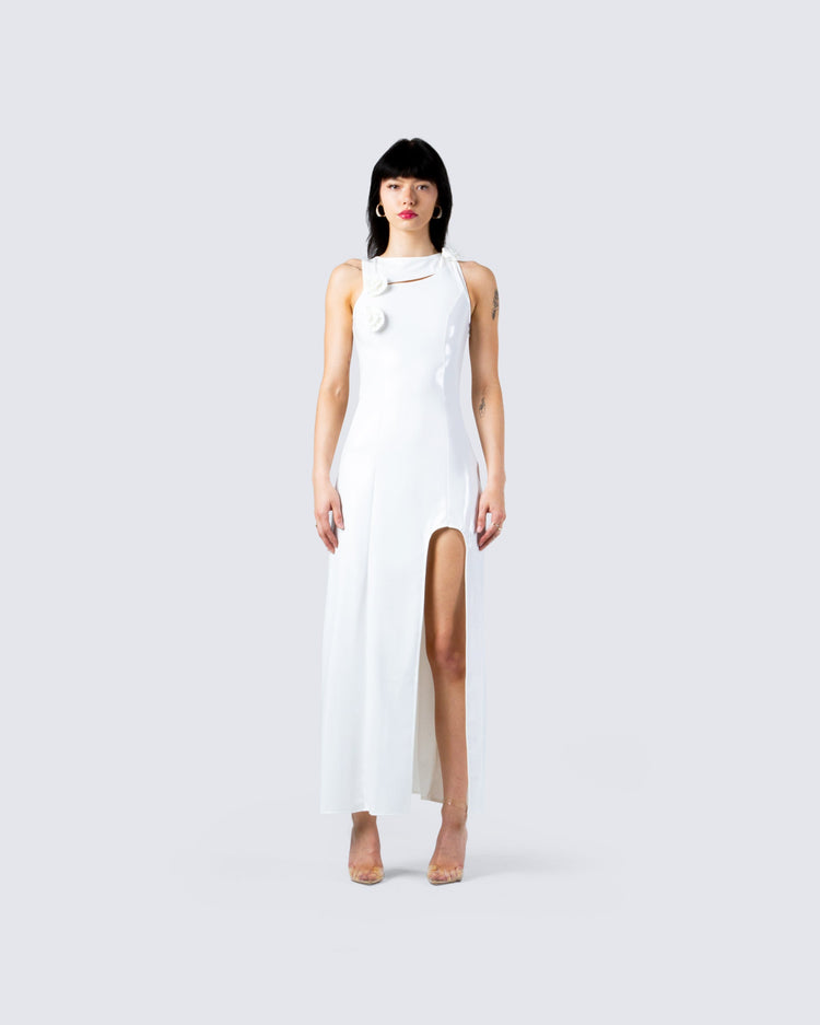 Kinsley White Maxi Dress