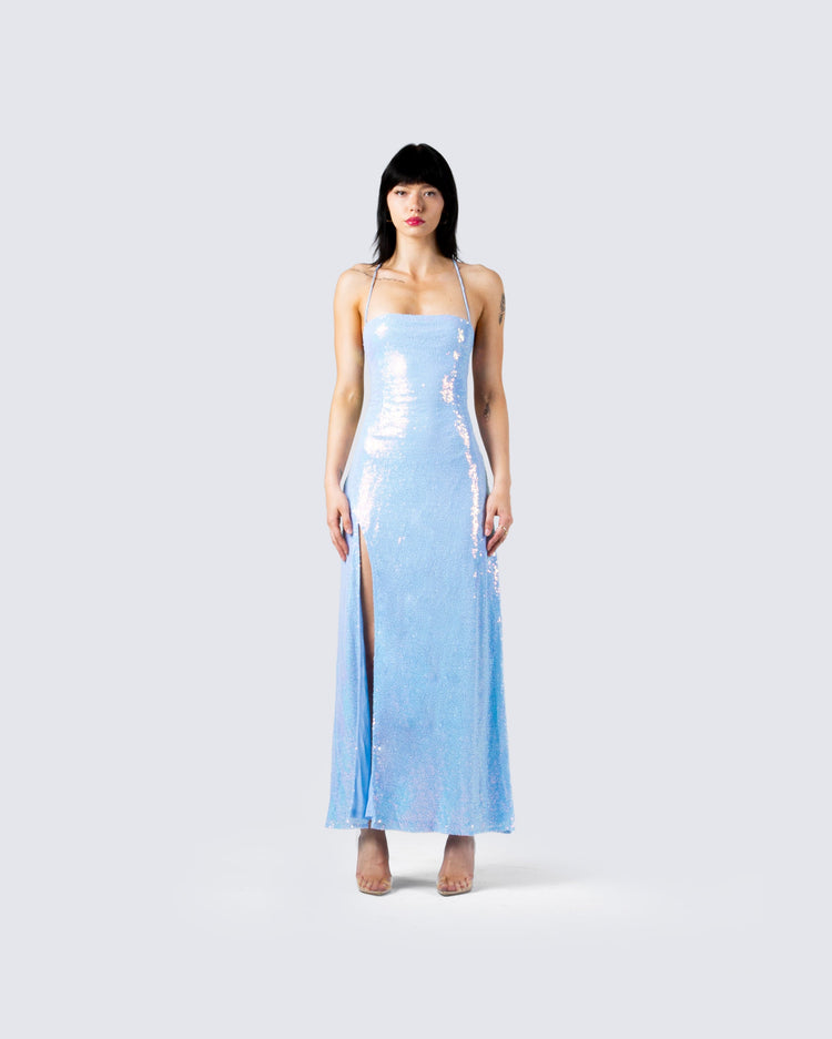 Kira Iridescent Maxi Dress