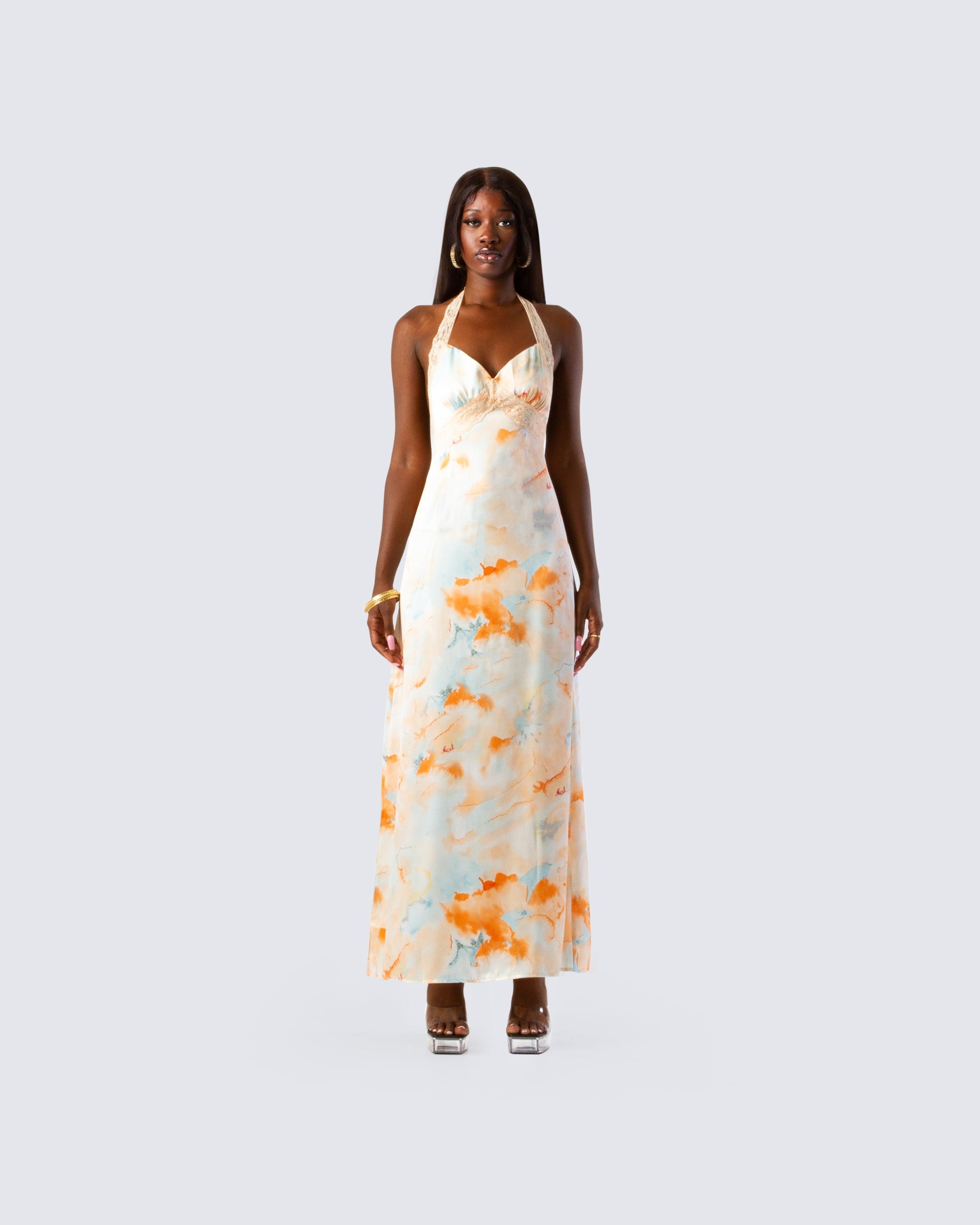 Landon Abstract Print Maxi Dress – FINESSE