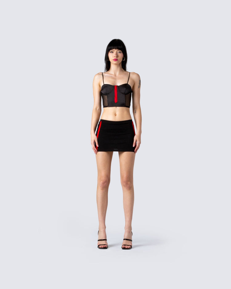 Leon Black Mini Skirt