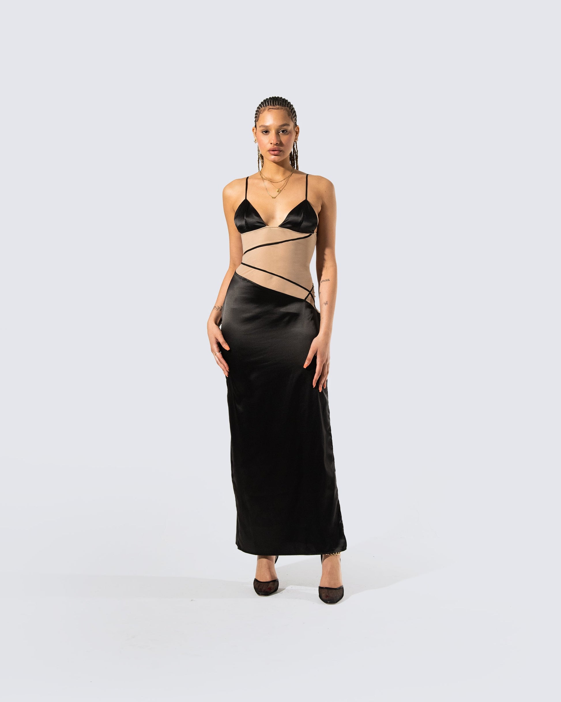 lia cut out dress Lia Cut Out Midi Dress