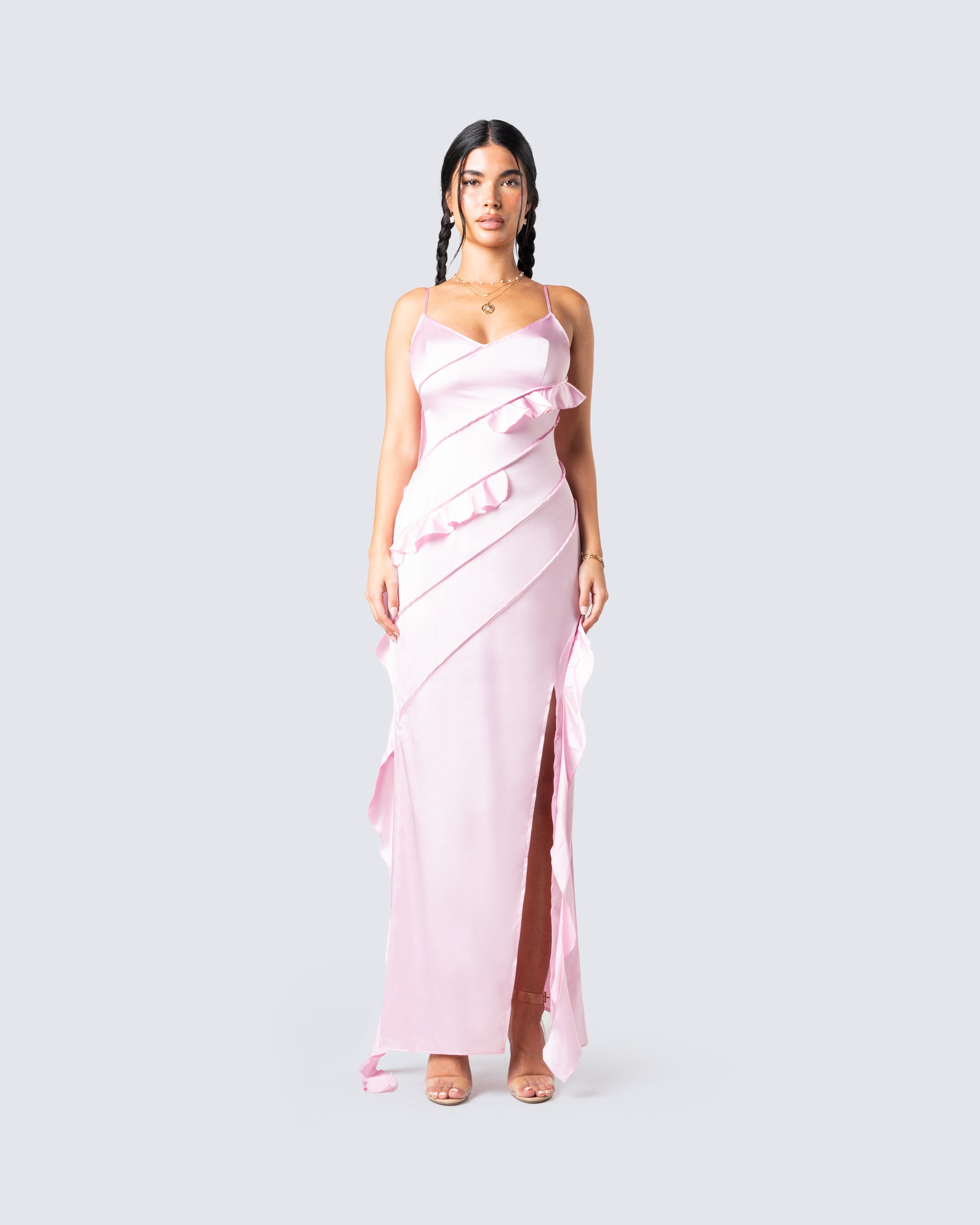 Maxi deals ruffle dress