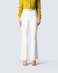 Lyle White V Waist Pant