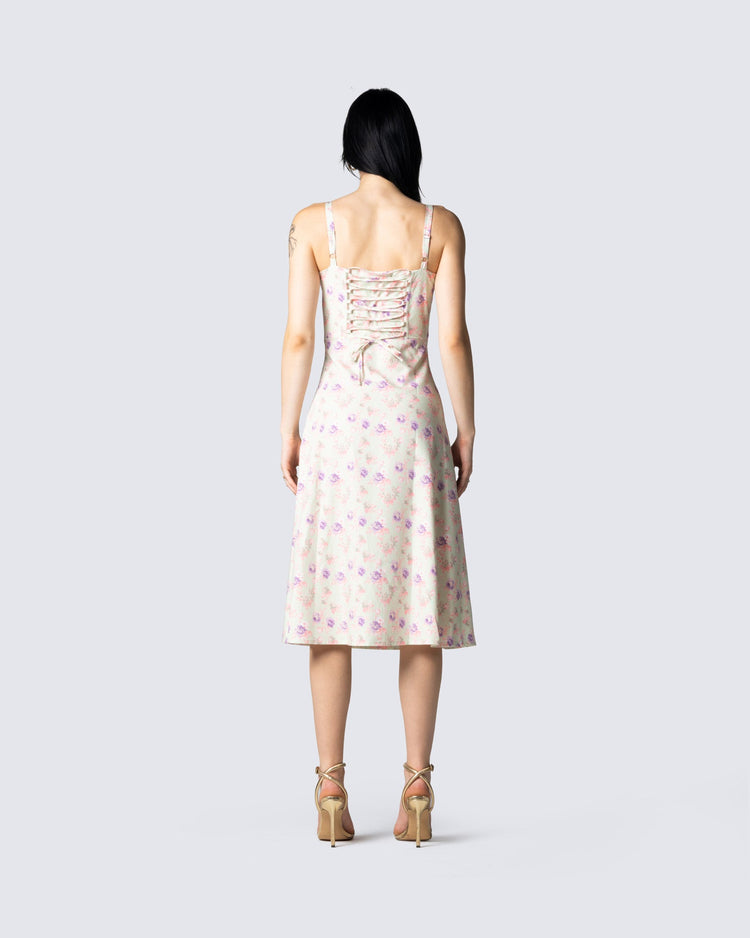 Kodi Floral Print Midi Dress