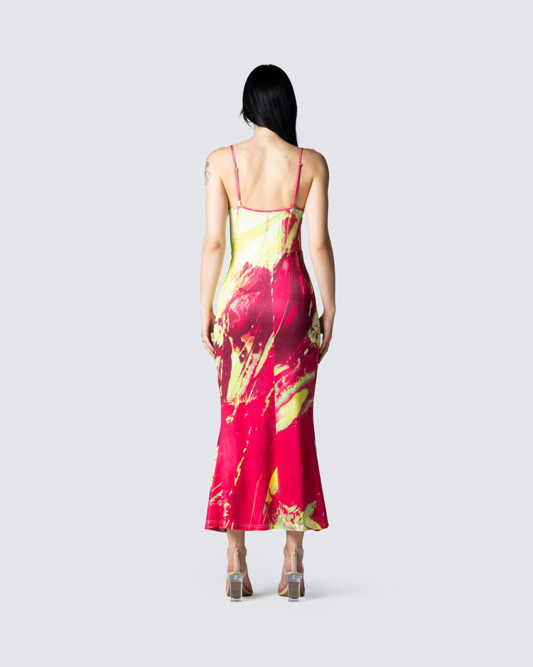 Everleigh Abstract Print Dress